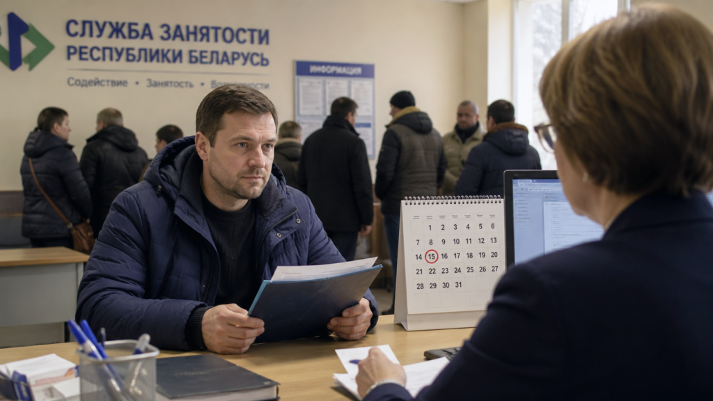 встать на учёт по безработице