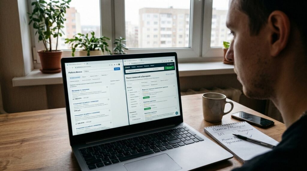 Поиск работы в Беларуси: сравнение вакансий на разных площадках