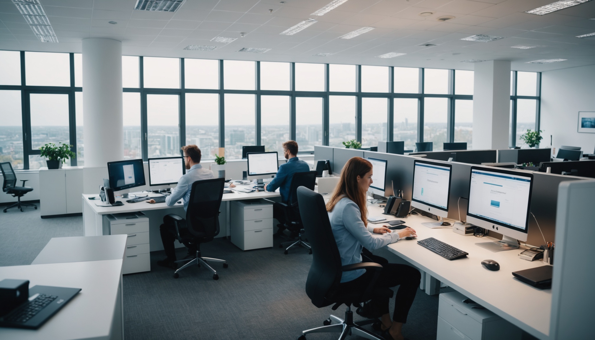 Как просить повышение зарплаты: работа в офисе за компьютером